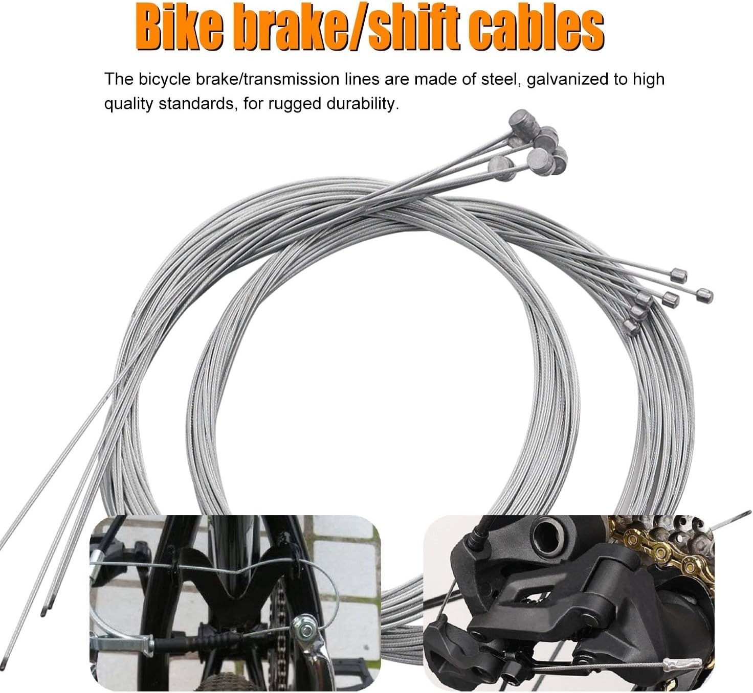 107PCS Stainless Steel Wire Cutter Bike Brake Cable Housing Shifter Cable Housin