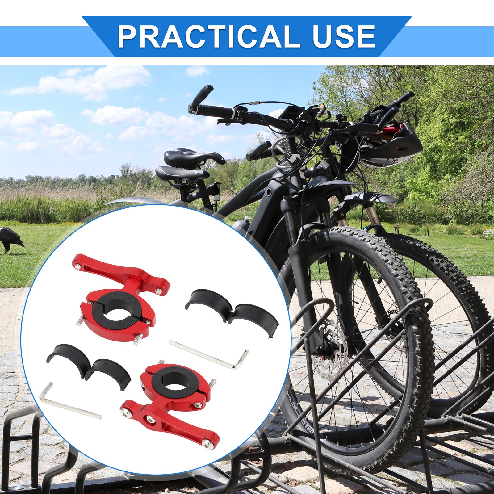 2 Set Bicycle Bottle Cage Bike Water Bottle Carrier Universal Aluminum Alloy Red