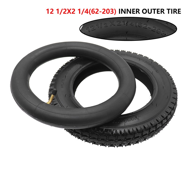Heavy Duty Tire & Bent Stem Inner Tube 12-1/2 x 2-1/4 12.5 x 2.25 razor Bicycle