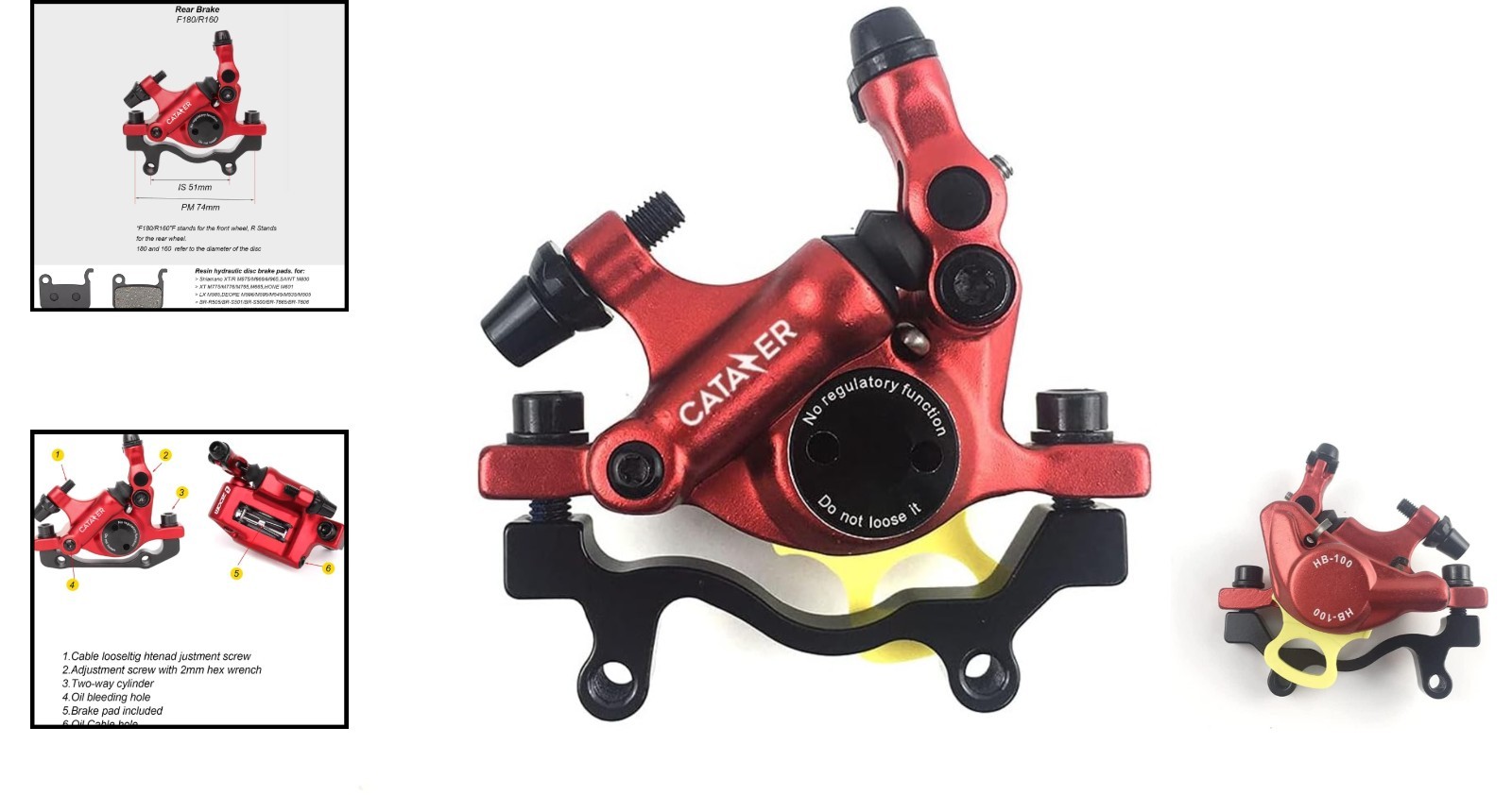HB-100 Cable Actuated Hydraulic Disc Brake System