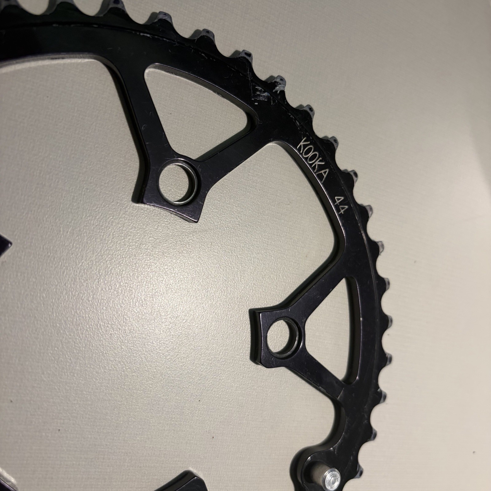 Kooka 44T Black Anodized Chainring 94 BCD USA Vintage MTB