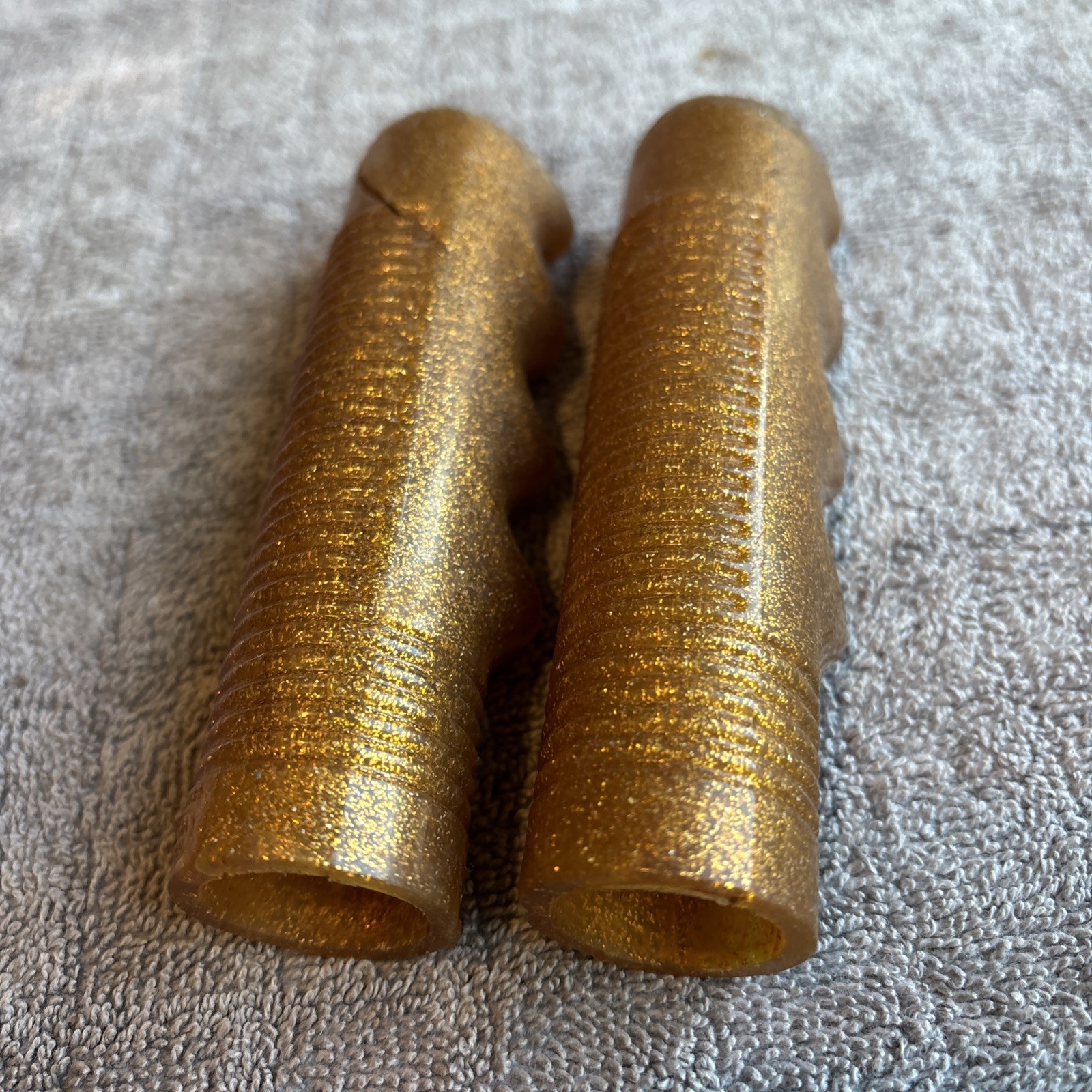 Gold Bicycle Hand Grips 4 5/8” – Huffy Murray Muscle Bike 1970’s