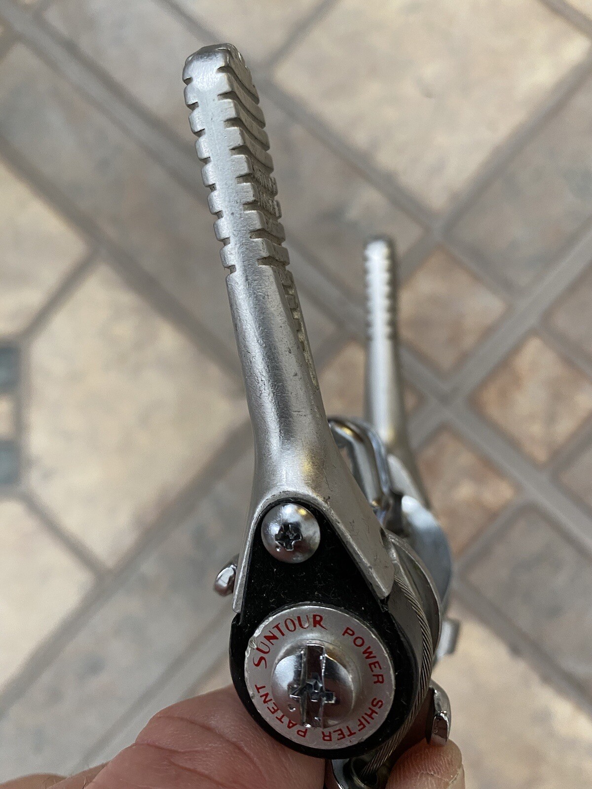 NOS Suntour Ratcheting Stem-Mount Road Bike Power Shifters-Friction-21.1-Schwinn