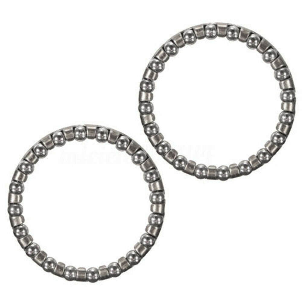 2Pcs 5/32 Bicycle Headset Caged Ball Bearing Set For MTB Bike Cycling 20 Balls