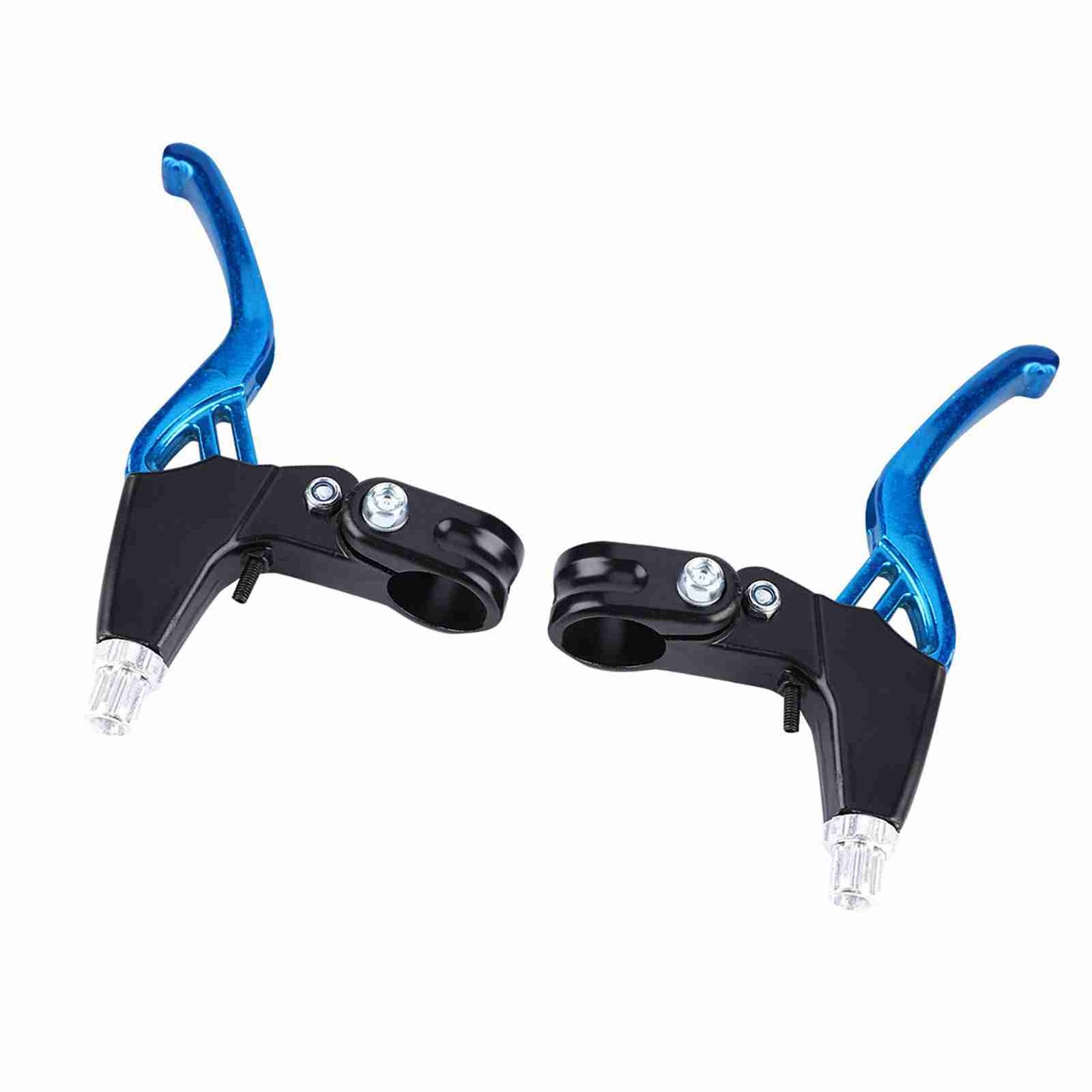 (Blue) 1Pair Alloy Brake Levers Lightweight Durable For Mountain Bikes Excellent