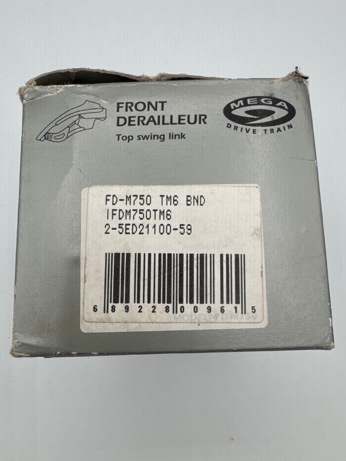 Shimano Deore XT FD-M750 Front Derailleur 3×9 Top Pull 31.8 Clamp NOS New