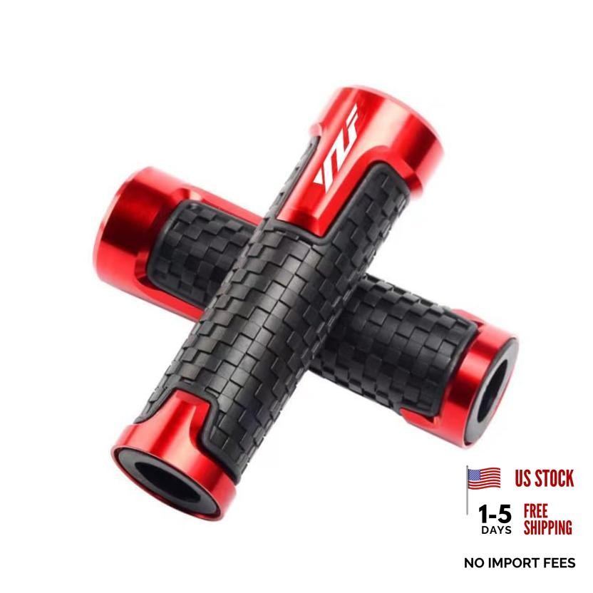 Universal 7/8″ Motorcycle Handlebar Grips for Yamaha YZF R1 R3 R6 R6S R25 Red