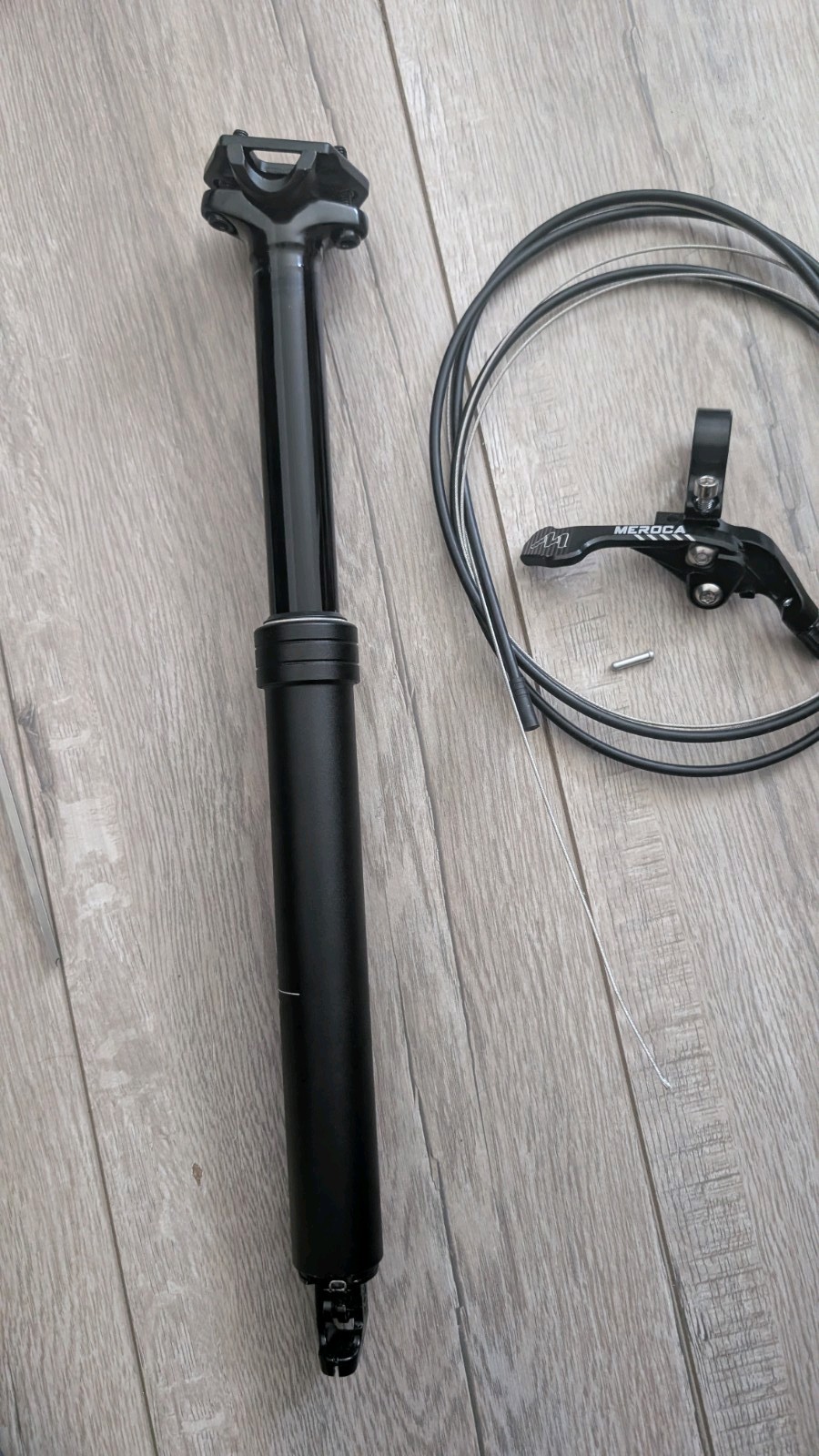 TranzX 30.9 Dropper Seatpost 410mm length 120mm travel Remote Lever New Take Off