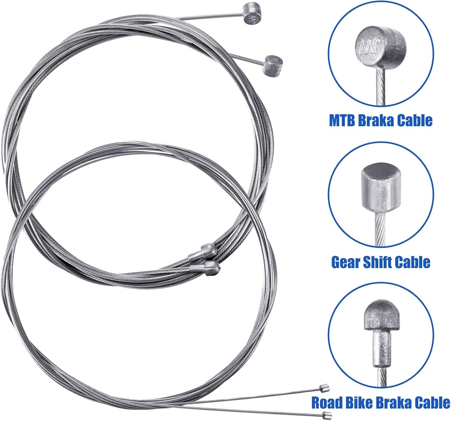 Universal Bike Brake Cable Kit Derailleur Bicycle Shifter Cable Housing Set T…