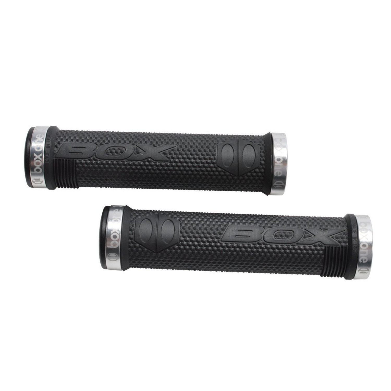 Box Components One Grip Black/Silver clamp, One Size (BX-HG17BKHEX-SL)