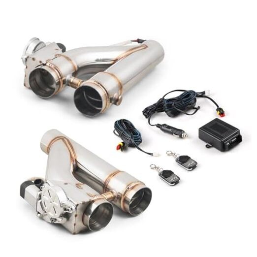 Compatible With 2.5 inch Stainless Steel Exhaust Pipe 2PCS Kits
