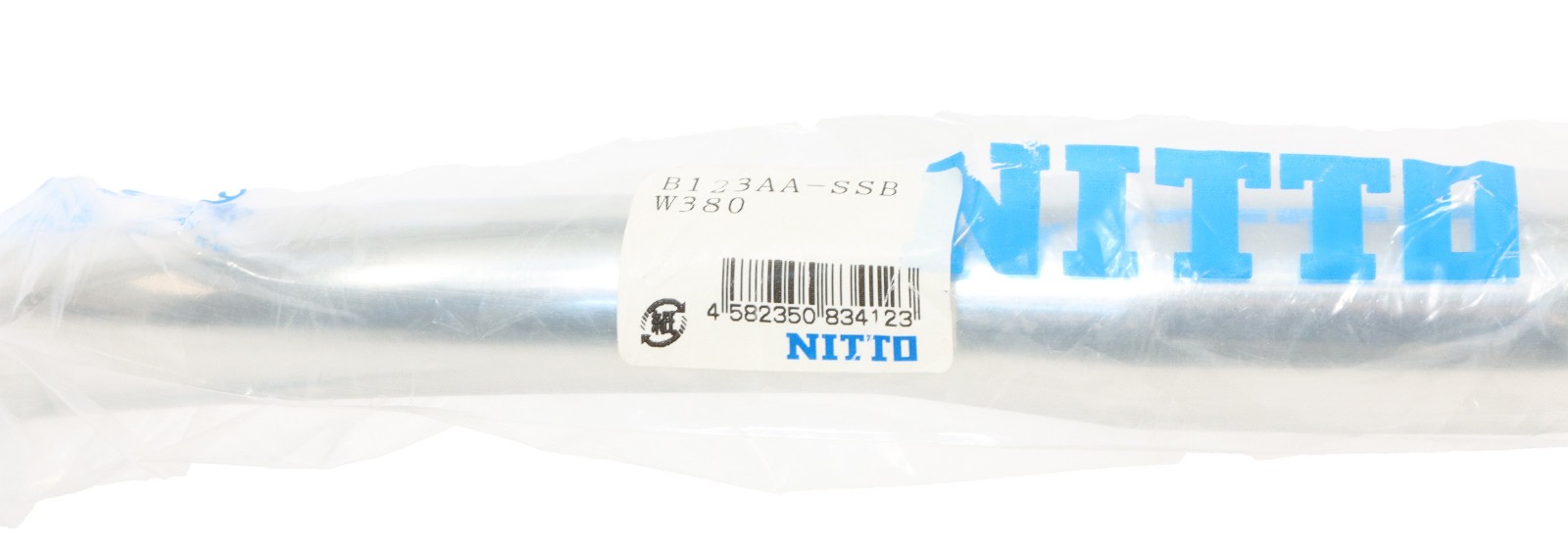 Nitto B123AA-SSB Track Drop Handlebar Silver 31.8mm Clamp x 38cm Width NOS NEW