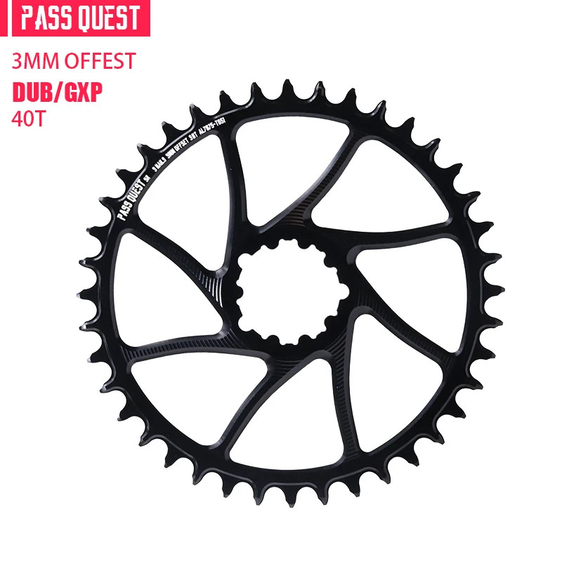 3mm Offset Chainring 40T-54T Narrow Wide Chainring for ROAD/Gravel Bike 9-12S