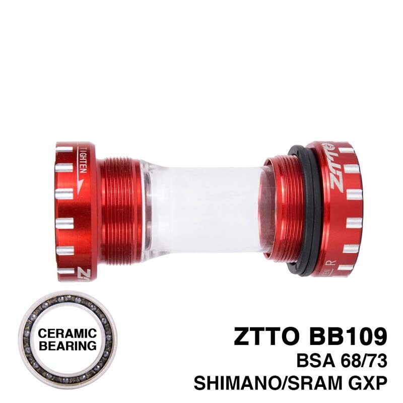 ZTTO CERAMIC Bearing BB109 BSA68 73 MTB Roadbike External Bearing Bottom Bracket
