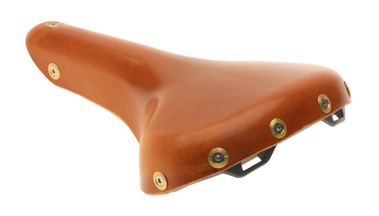 Gilles Berthoud Vars Saddle Titanium Rails Hard Leather Cover Natural NEW NOS