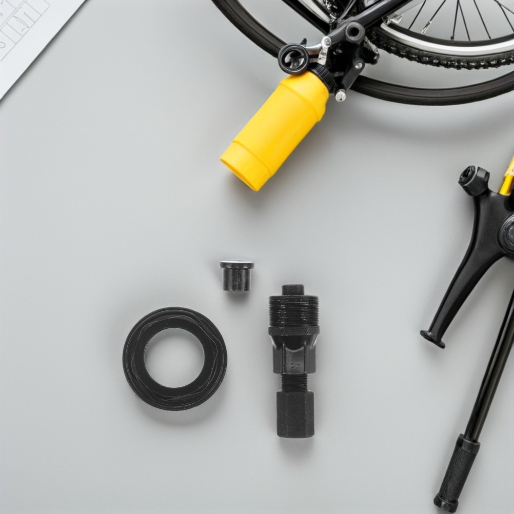 1 Set Black Carbon Steel Bike Crank Puller and Bottom Bracket Tool Kit