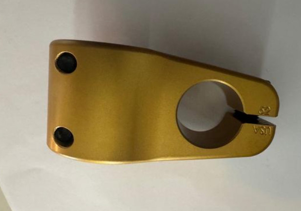 S&M BMX CREDENCE STEM OFF GOLD BIKE BIKES NECK BRONZE YELLOW CCR 52 52MM
