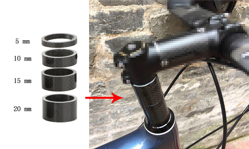 TOSEEK 3K Full Carbon Headset Spacers 1-1/8″ Bike Spacer Steerer Washers 5~200mm