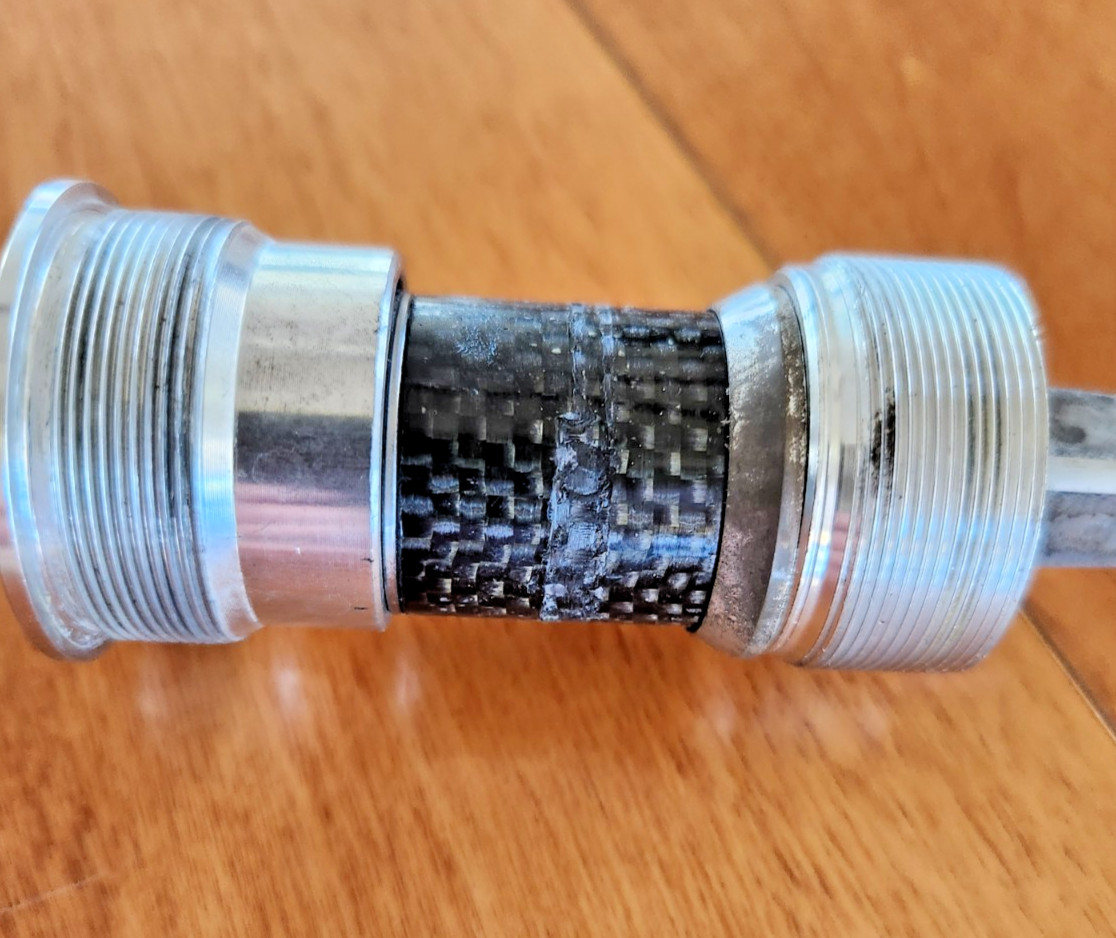 Vintage Record bottom bracket with Italian threading (36 × 24 TPI)