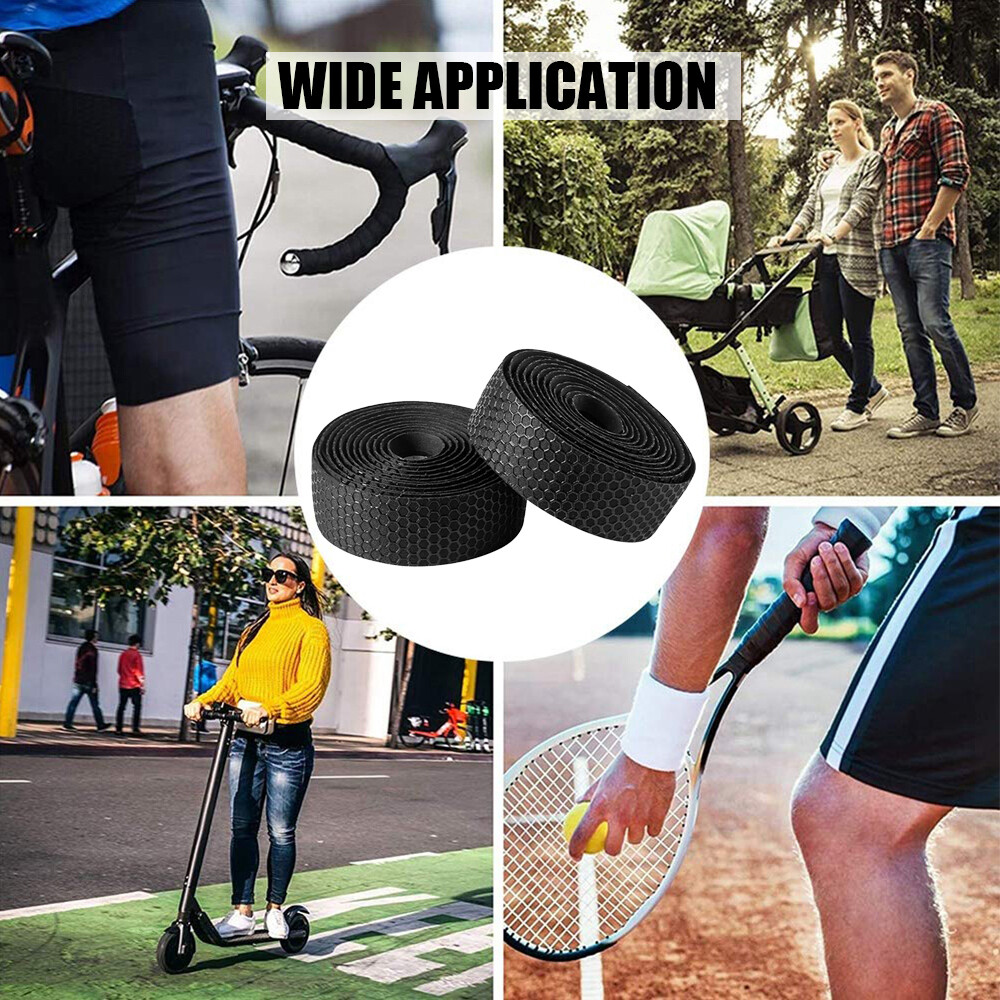2PCS Bike Handlebar Tape Road Bicycle Cycling Non-slip Handle Wrap Outdoor Sport