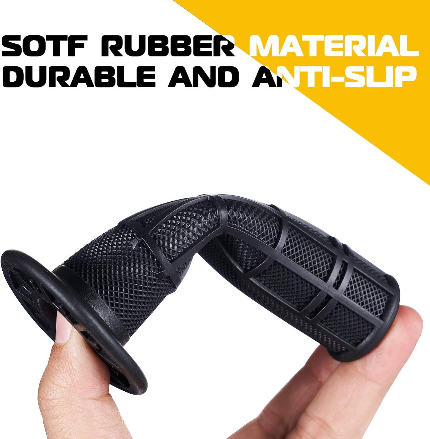 7/8» ATV Grips Universal Handlebar Grips Soft Rubber Motorcycle Grip for ATV Po