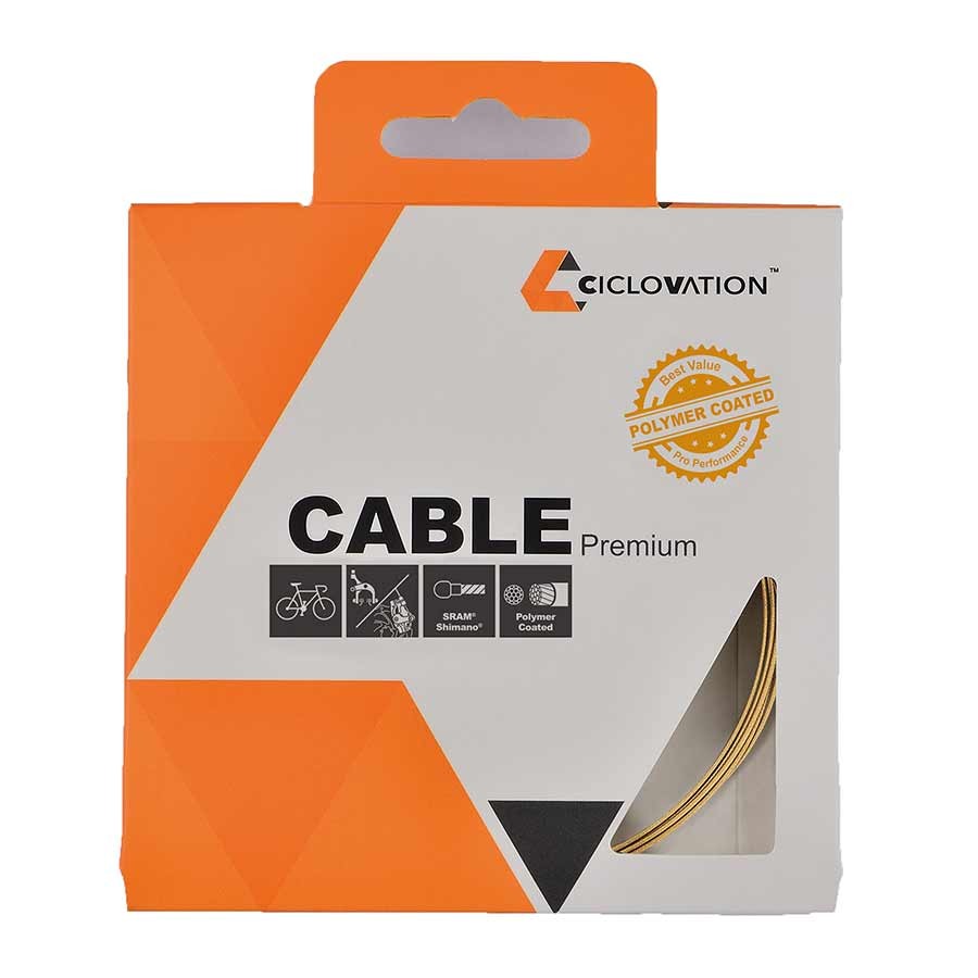 Ciclovation Brake cable Stainless steel, Polymer coated, Road, /SRAM, 1.5mm x