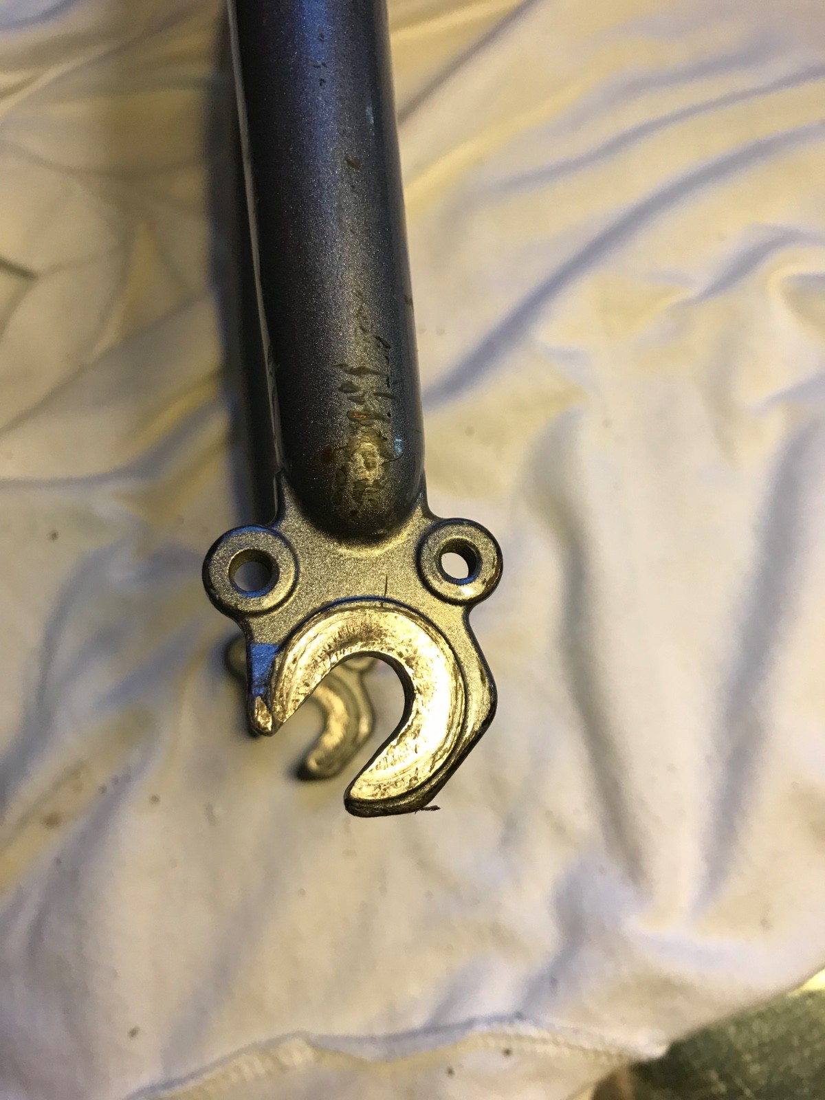 Threaded 1-1/8” quill MTB Fork rigid cromoly steel