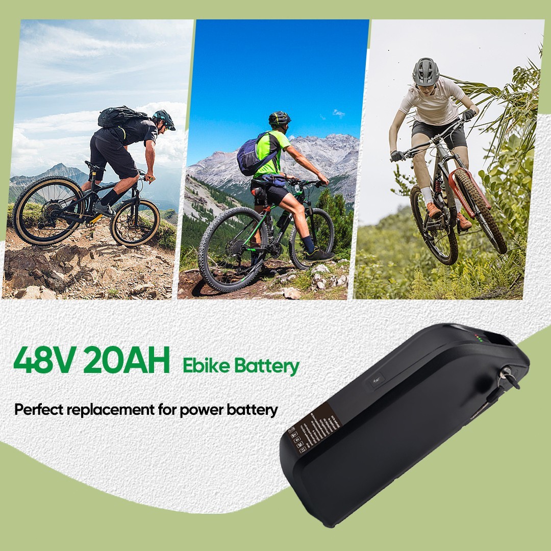 Hailong 48V ebike lithium battery w/ USB Port 20Ah for bicycle 50W-1800W Motors