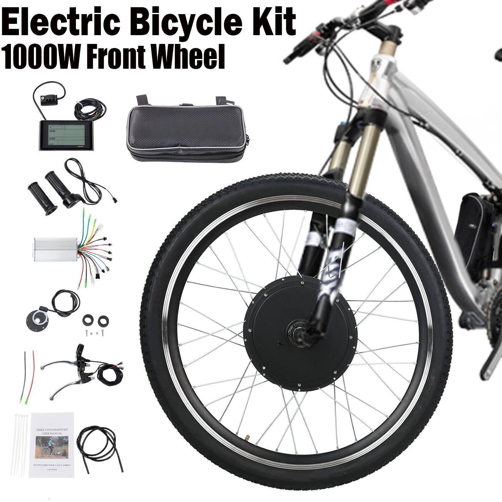 Electric Bicycle Front / Rear Wheel with Tire E Bike Motor Conversion Kit