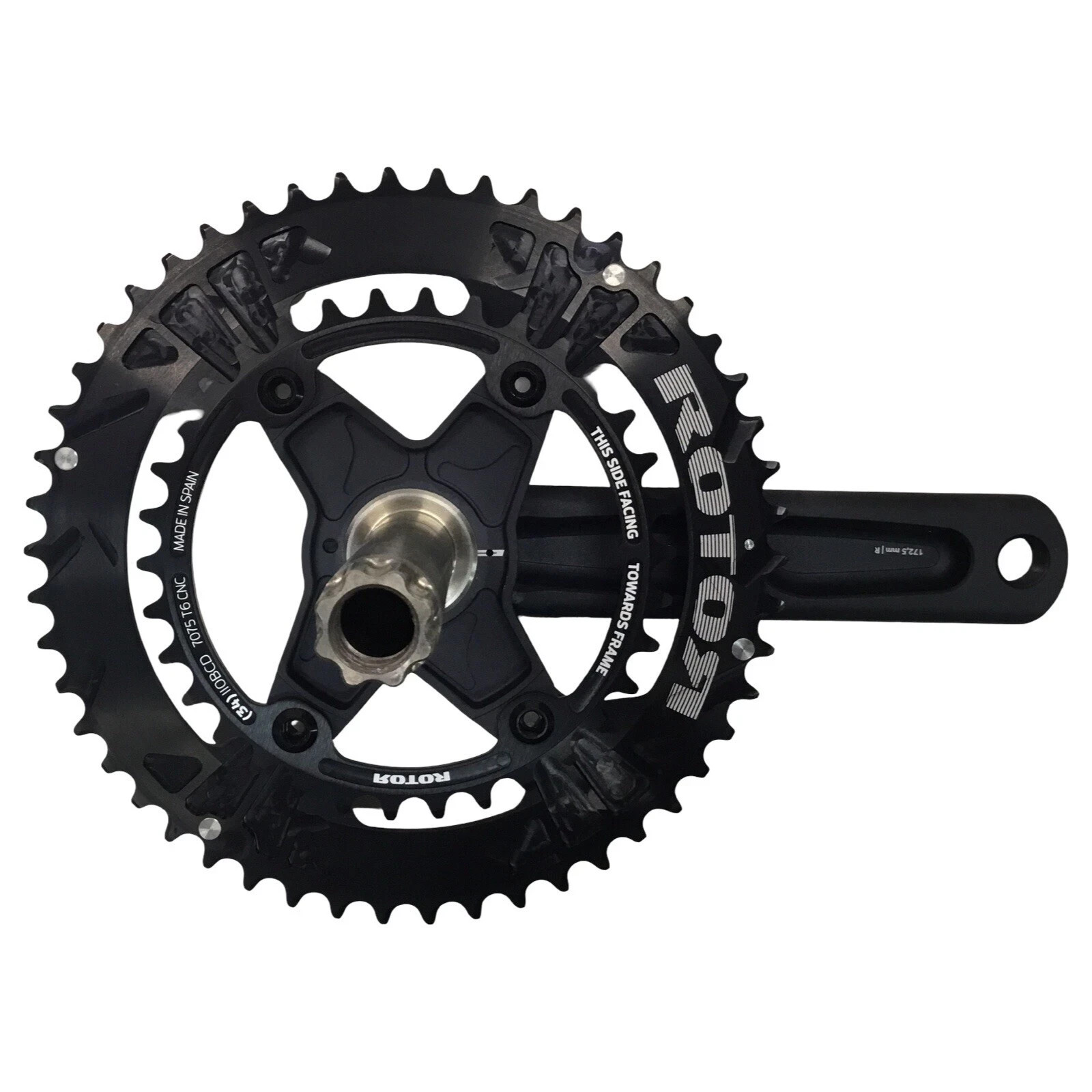 NEW Rotor NS24 Road Crankset 10-11 Speed 24mm Spindle 50-34T 172.5mm MSRP $289!