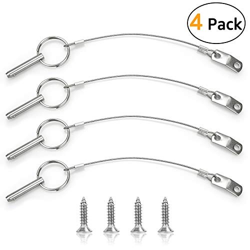 Bimini Top Pins – Diameter 0.25 Inch – Total Length 1.49 Inch – Quick Release