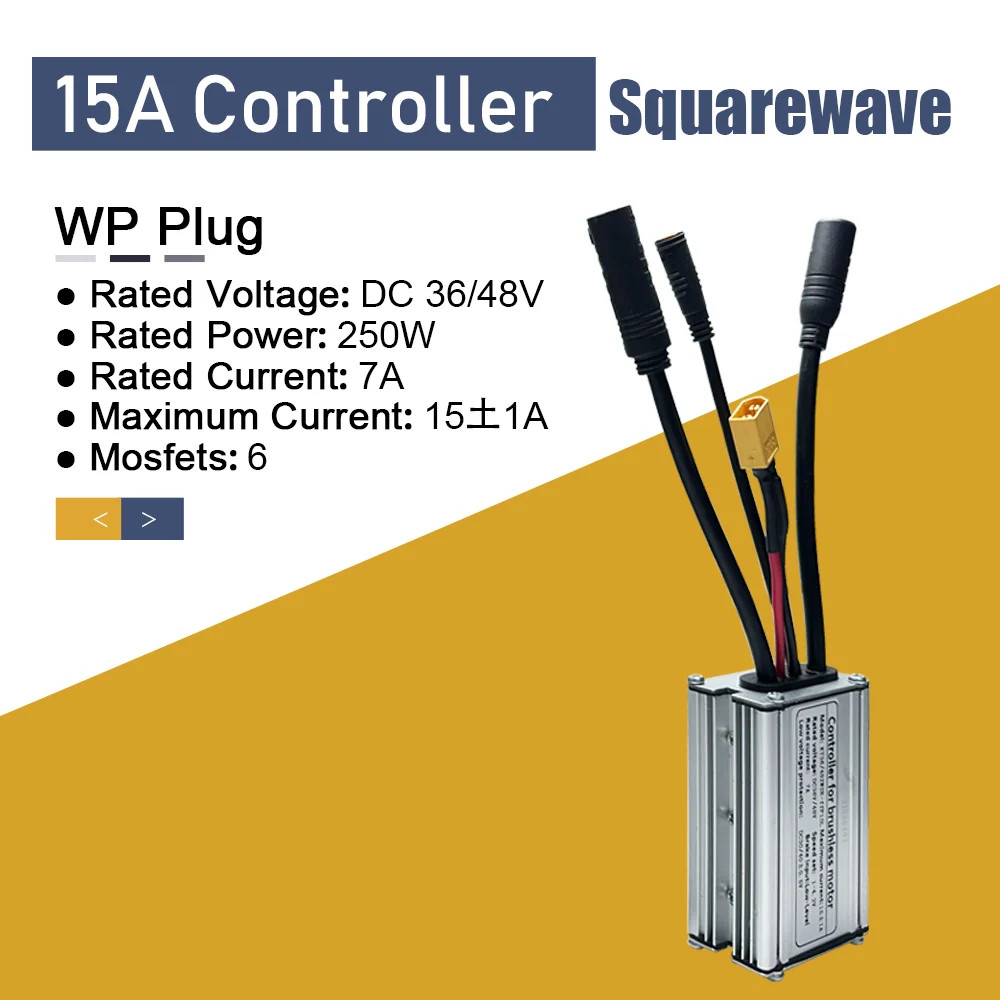 36V/48V 15A-30A Waterproof Electric Scooter Bicycle Squarewave Controller