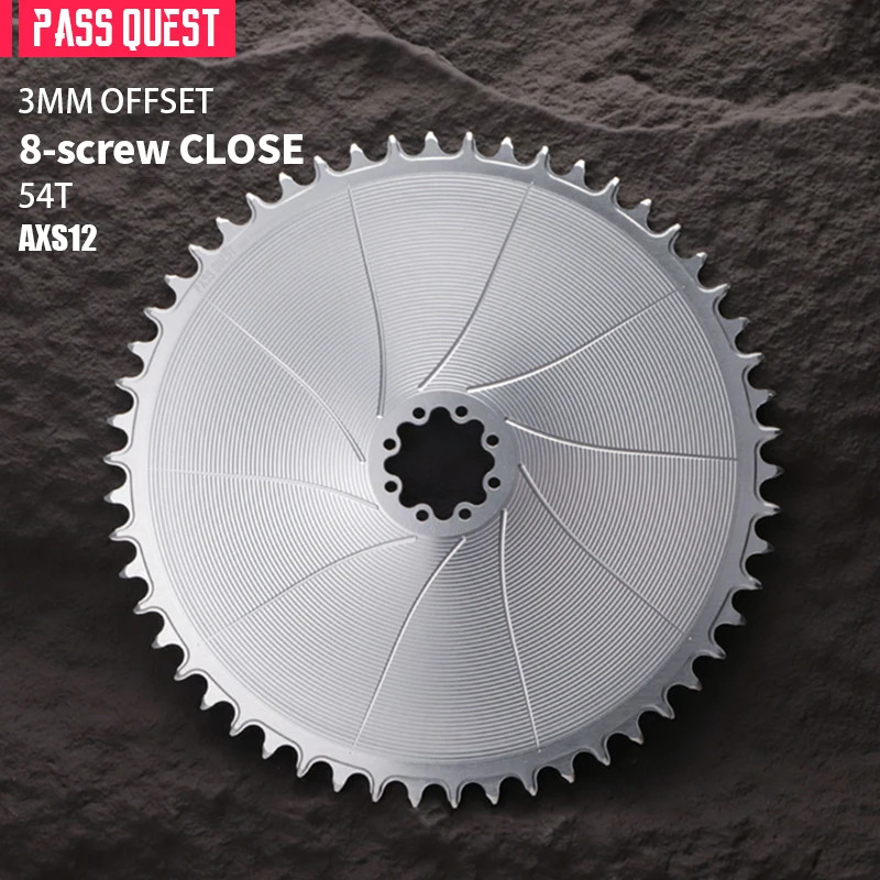Round Narrow Wide Chainring 3mm Offest Direct Mount Crank Gravel Bike AXS 40-56T