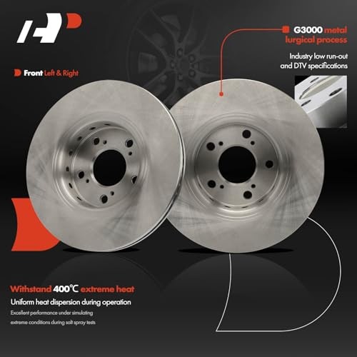 12.27 inch (311.7mm) Disc Brake Rotors Compatible with Select Front Vented