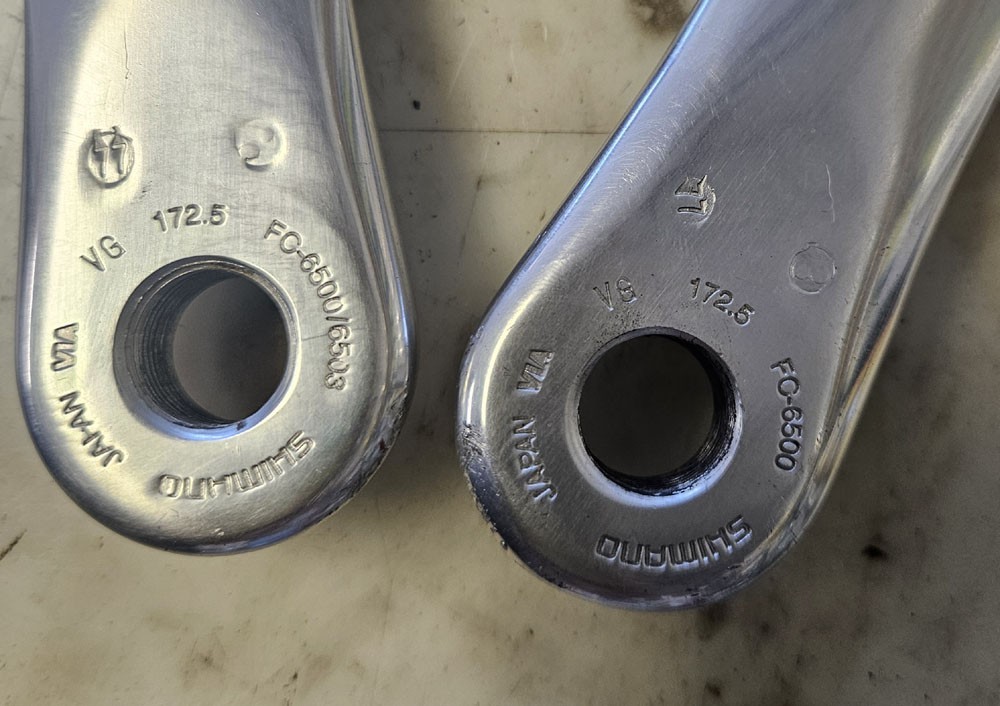 Shimano Ultegra FC-6500 Double Crankset, 172.5mm Arms, 53/39t, 130 BCD, Octalink