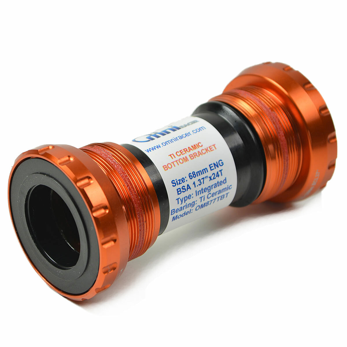 OMNI Racer WORLDS LIGHTEST TI CERAMIC Bottom Bracket SRAM GXP, Red, Force: 74g