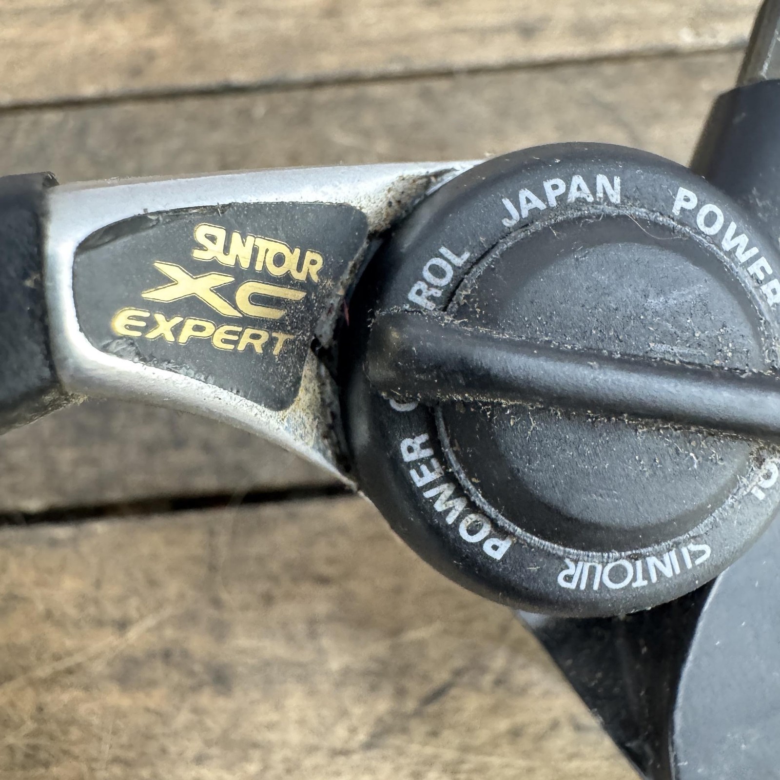 Vintage Suntour XC Expert Black Thumb Shifter Set 3x8s Microdrive 90s MTB Japan