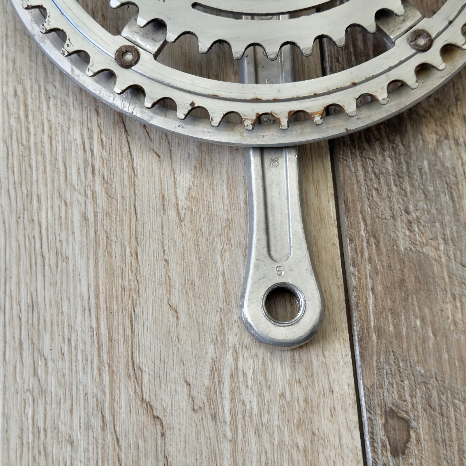 Vintage 1980 SR Silstar 170mm Double Crankset 52/40T Square Taper Read