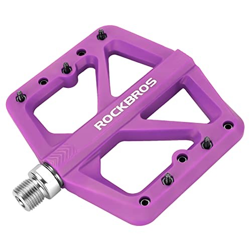 Mountain Bike Pedals MTB Pedals Lightweight Nylon Composite Bicycle Purple