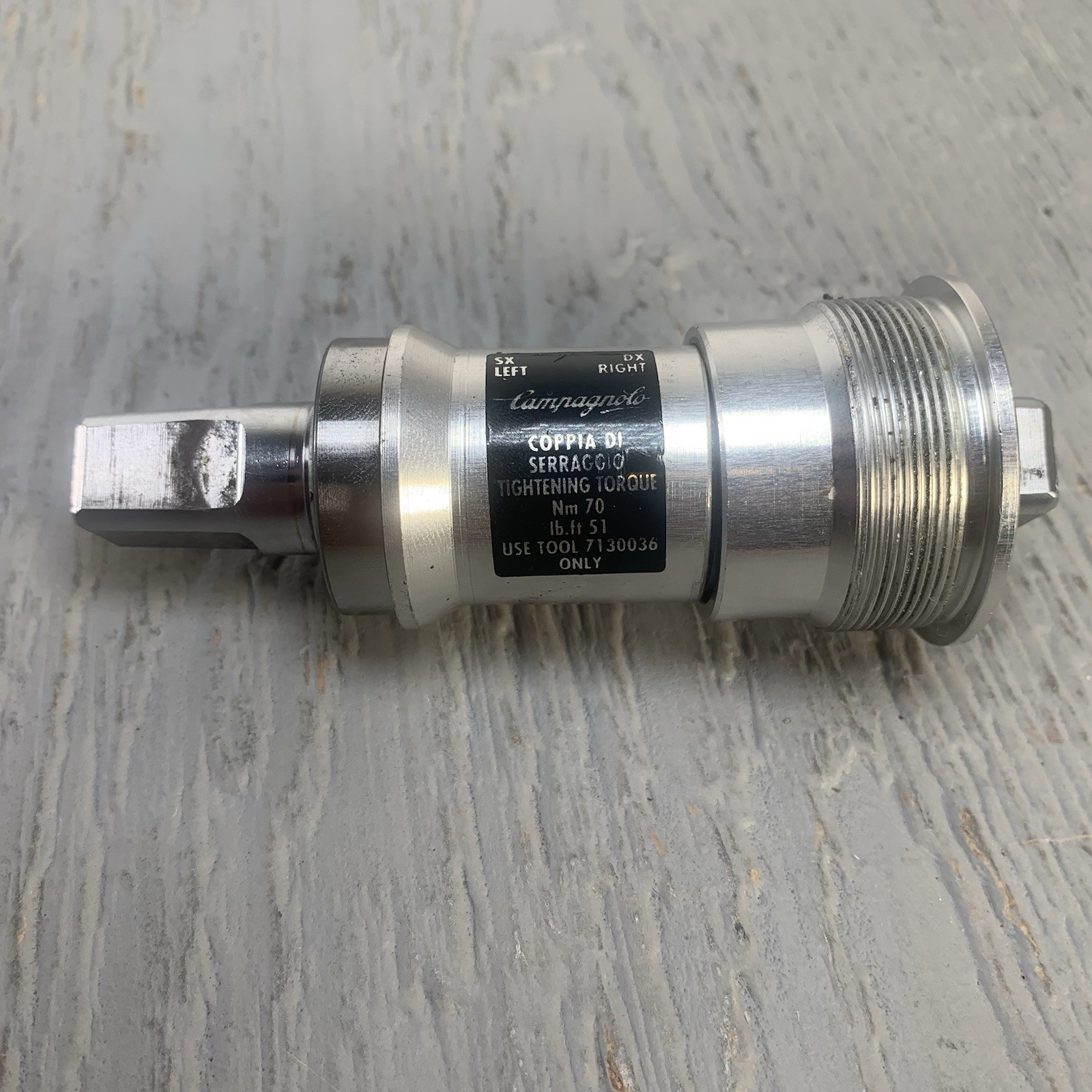 Campagnolo Chorus Bottom Bracket Italian 36x24T 102mm ISO Square Taper Parts