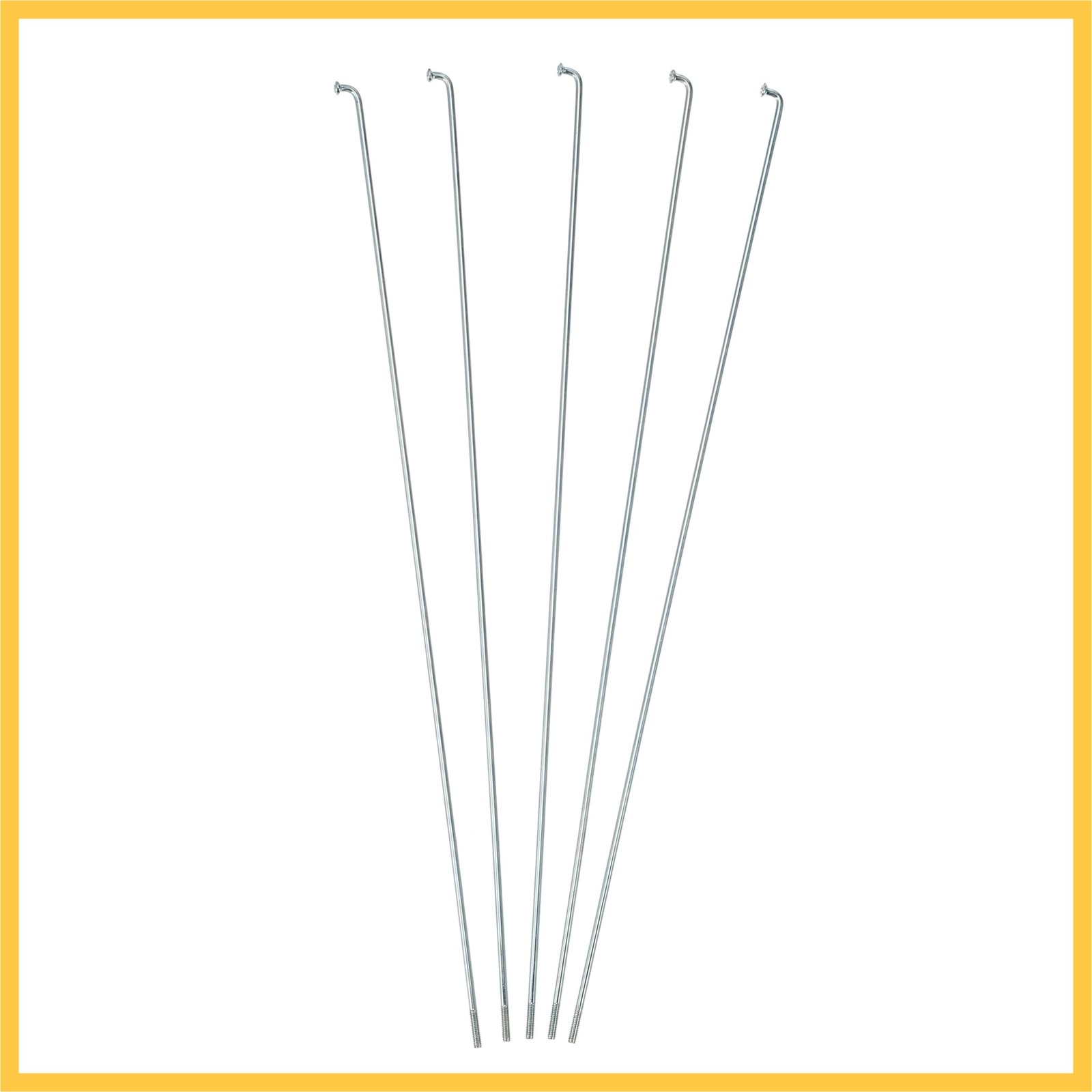 36 Pcs 14G J Bend 260mm x 2mm Bike Bicycle Wheel Spokes Steel Wire Nipples