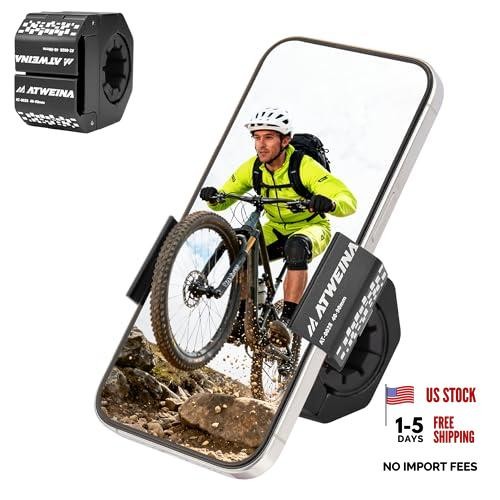 360° Rotate Aluminum Black Bike Handlebar Mount for 4.5-7.1 Phones