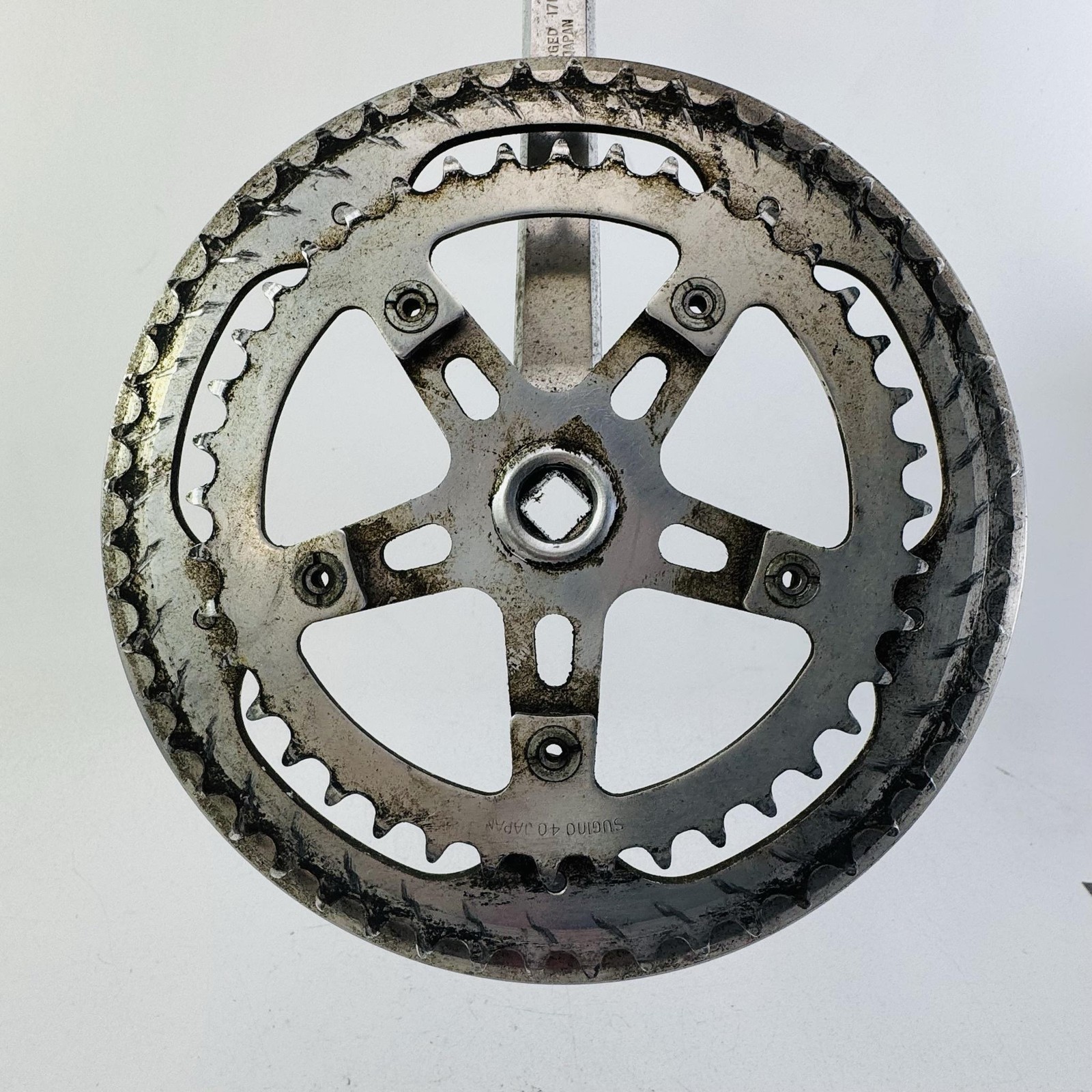 Vintage Sugino Right Maxy Crank 171mm Double 52/40T Silver Road MTB Bike A83