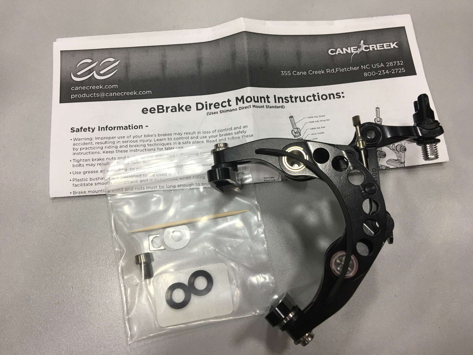 Cane Creek eeBrake G4 Direct Mount M-Chainstay BEE0175 (Single) Black