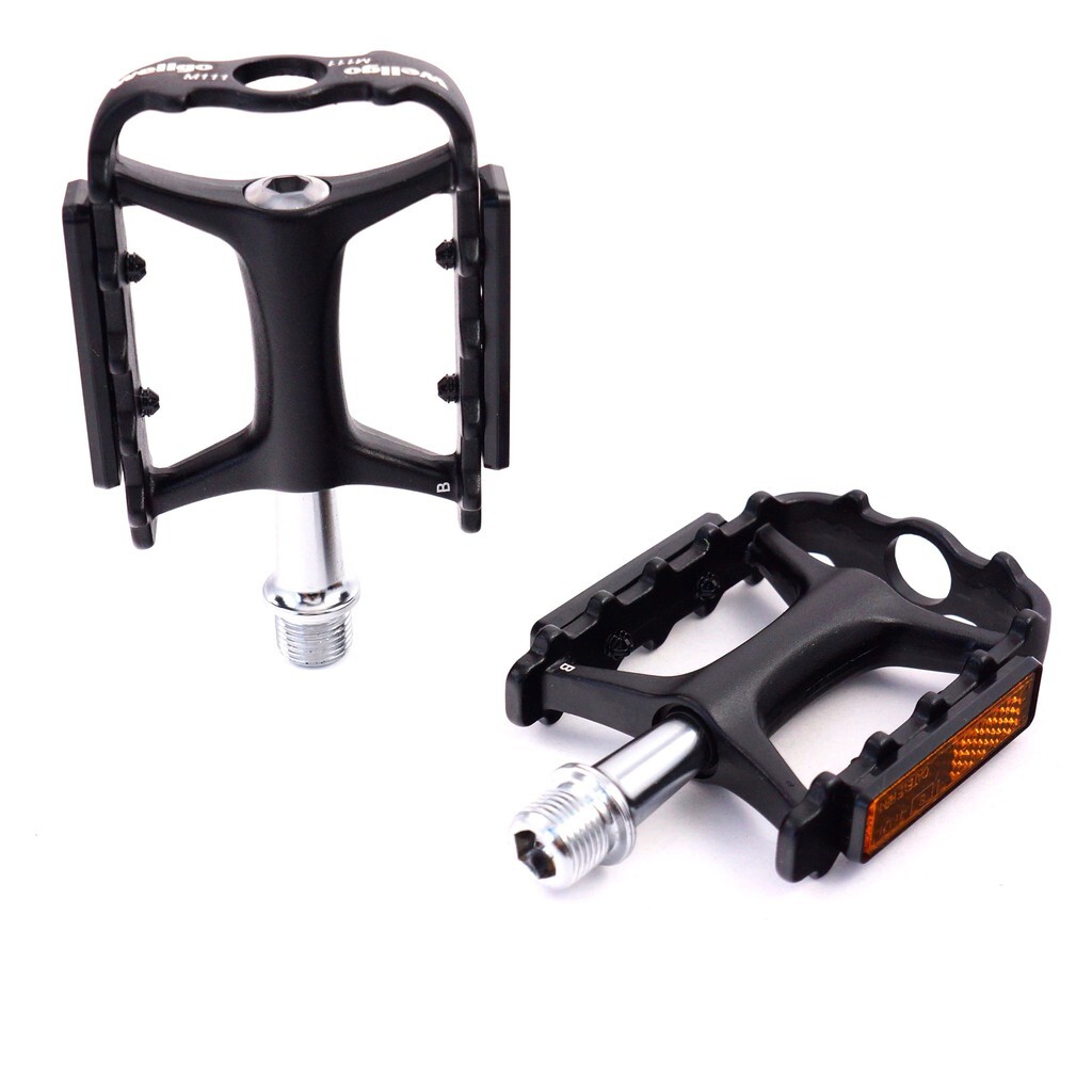 Wellgo M111 9/16″ Alu Ultralight Sealed Bearing Bike Pedal Red -Black-Grey-Gold