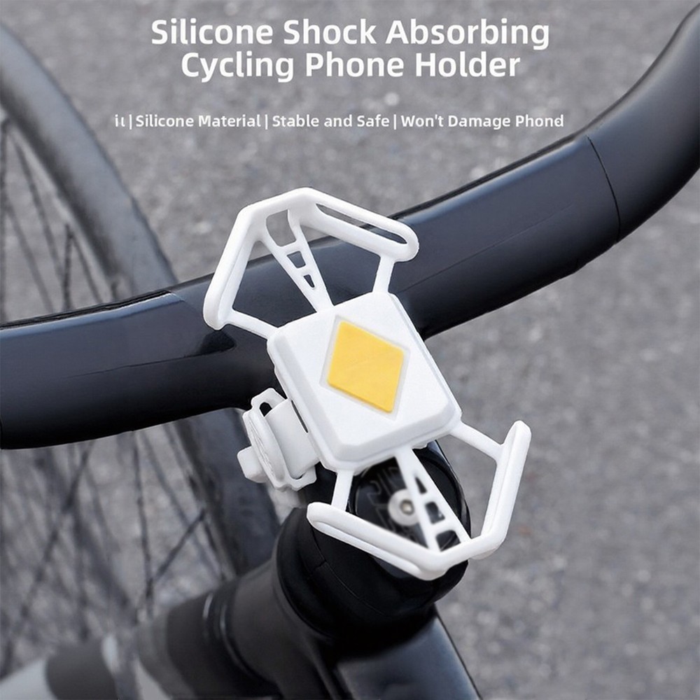 Silicone Phone Mount for Bicycles with Secure Grip and No Tool Installation