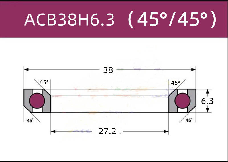 1pc Bicycle Headset Bearing ACB Integrated & Integrated Road MTB Bike