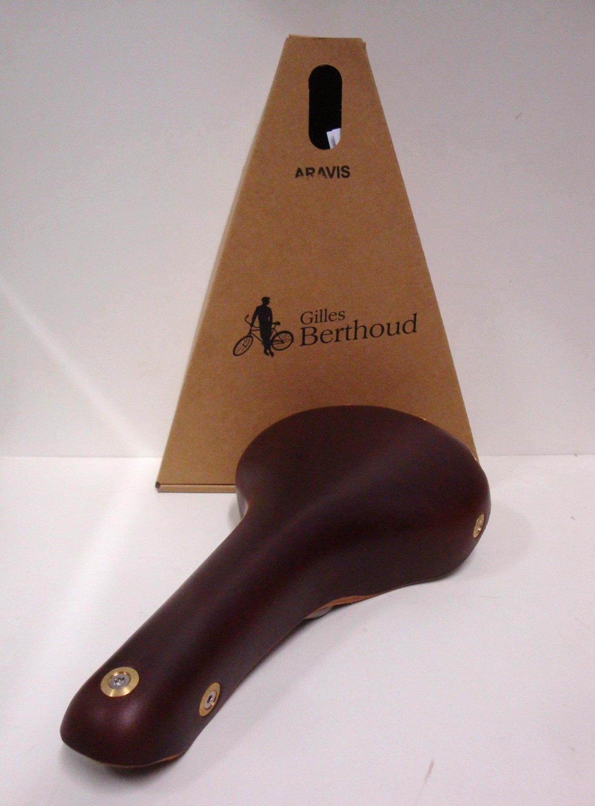 NEW GILLES BERTHOUD SADDLE SEAT ARAVIS BROWN MADE IN FRANCE IDEALE BROOKS