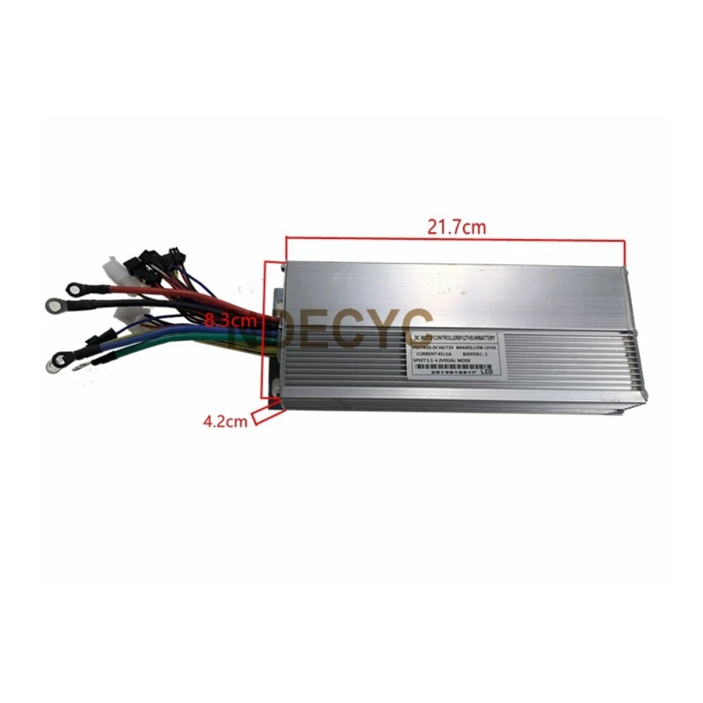 48V 72V 1500W-2000W 40A Brushless DC Motor E-bike Controller with Display