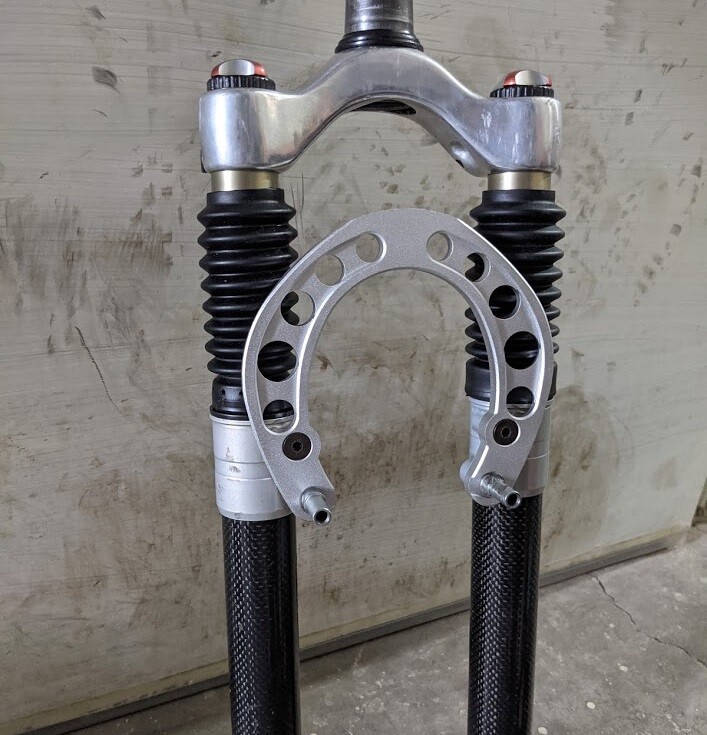 FSX Rockshox Judy SL Fork Reinforced Arch/ Brace & Ti brake boss plate